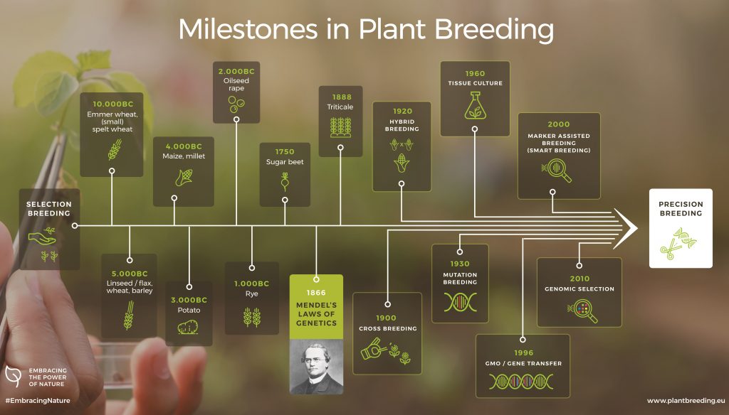 Plant Breeding Evolution milestones